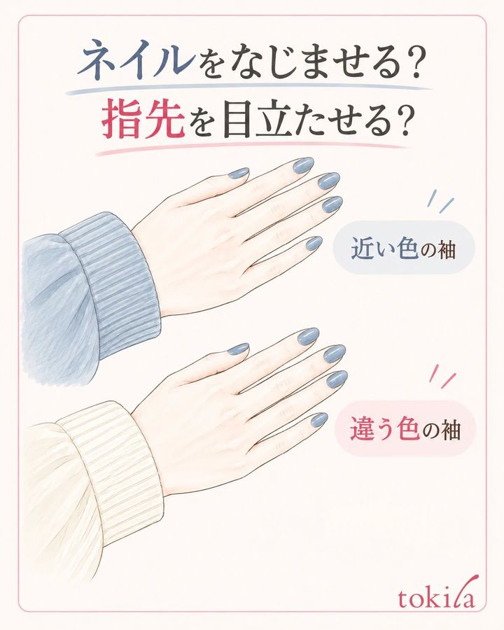 近い色の袖と、違いを残す袖を一つずつ試します。
