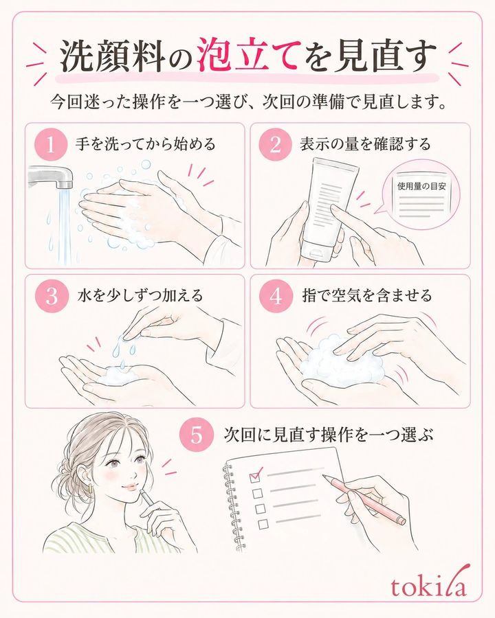 今回迷った操作を一つ選び、次回の準備で見直します。