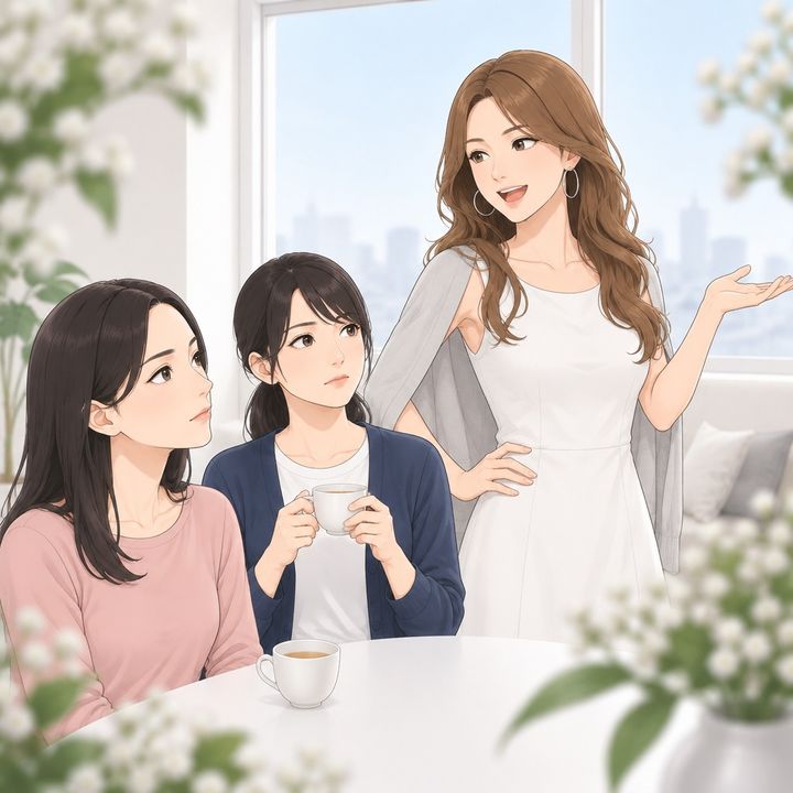 【漫画】「手作りの安物は、もうやめて」夫のパリ土産の一点物を自慢する友人。だが、押しやった私の手土産と並べて白旗