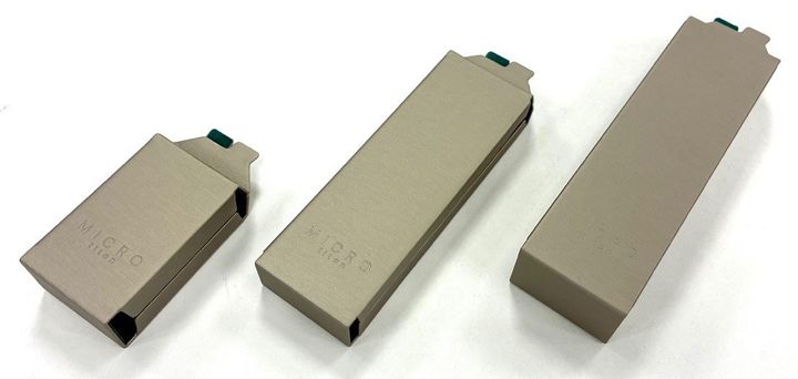 折りたたみ用を含むMICRO titanの専用ケース3種類