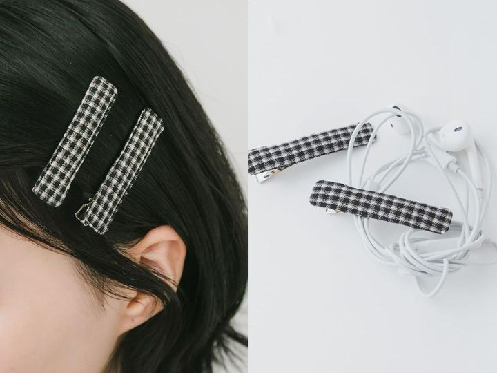 画像: 「チェック2セットヘアピン」各￥1,870 出典：スメリー