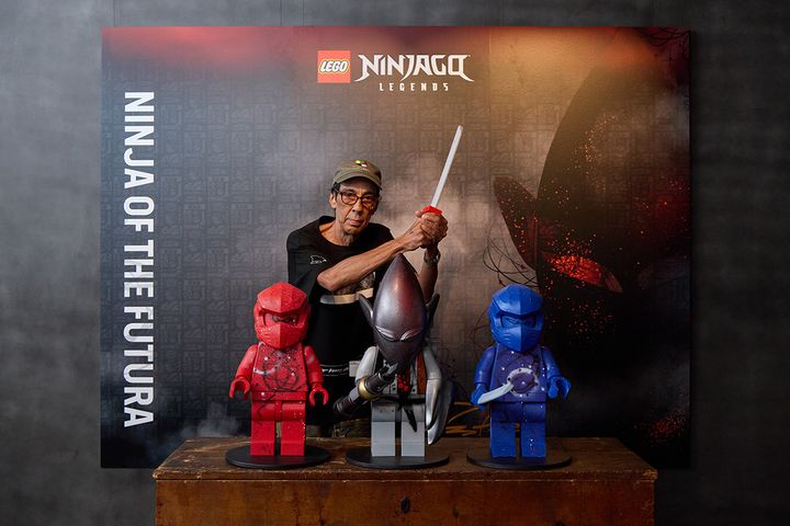 『レゴ®ニンジャゴー』シリーズ誕生15周年を記念し、『ニンジャ・オブ・フューチュラ」のアートピースを制作