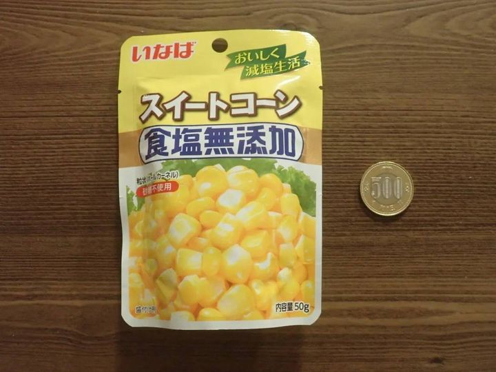 DAISO(ダイソー)：いなば 食塩無添加スイートコーン 50g
