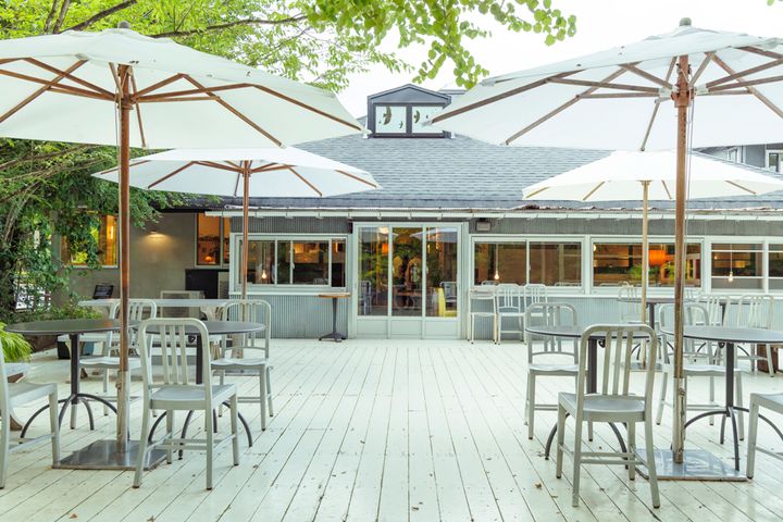 「NASU SHOZO CAFE」のテラス席
