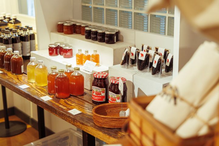 「NASU SHOZO CAFE」のおみやげコーナー
