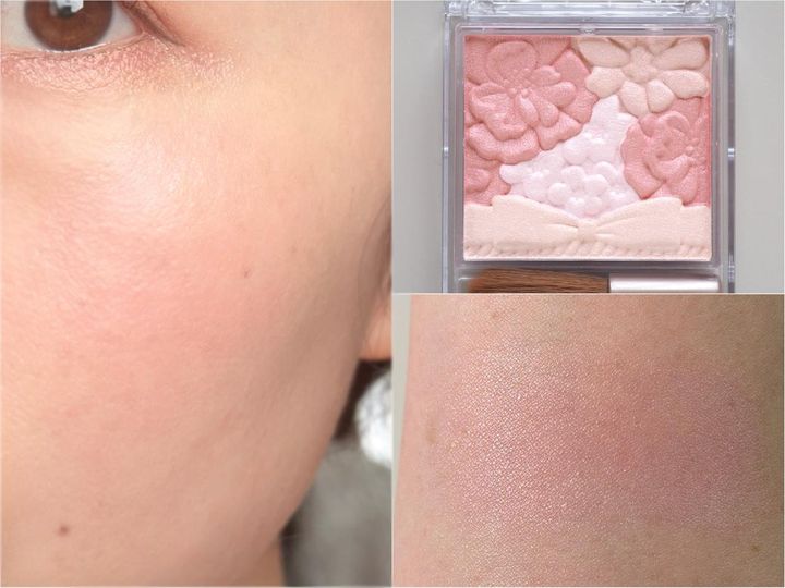 画像: 頬では“ぽわっ”と自然な血色感に