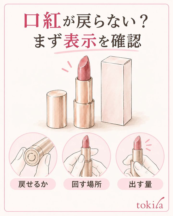 戻せるか、どこを回すか、出す量を手持ち品の表示で確認します。