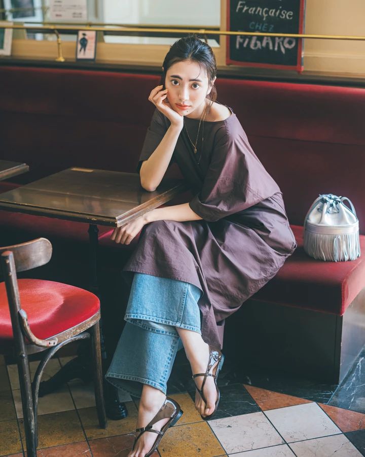 土屋はずき ワンピースコーデ
