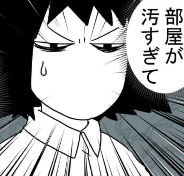 汚部屋すぎて侵入者に気づかなかった！ 画像提供：モンズースー(@monnzusu)