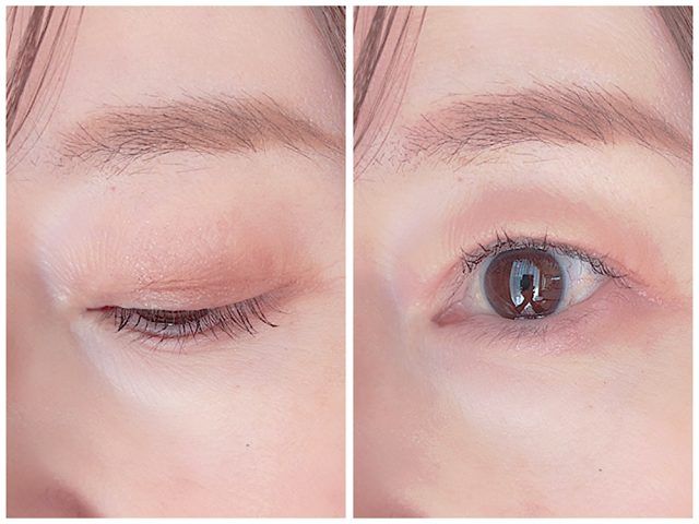 ベージュとブラウンで仕上げた軽やかな秋のアイメイク