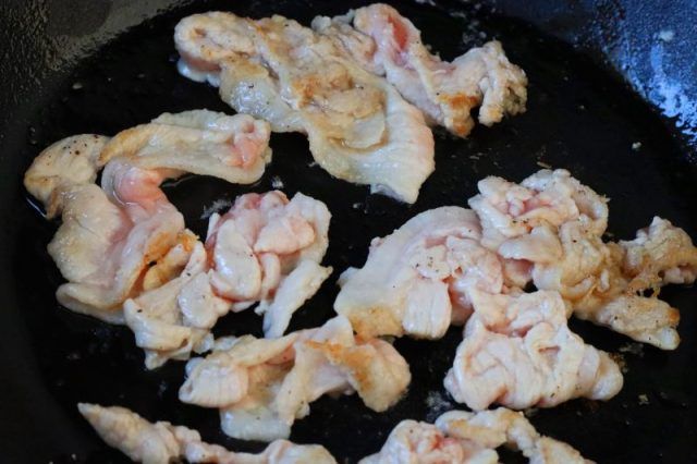 焼いた豚肉