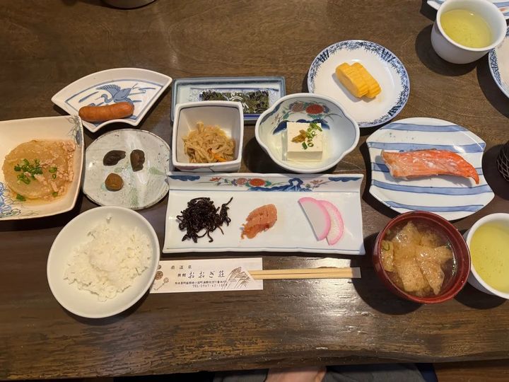 おおぎ荘朝食 ご飯のお供だらけの朝ごはん 熊本旅行 熊本観光