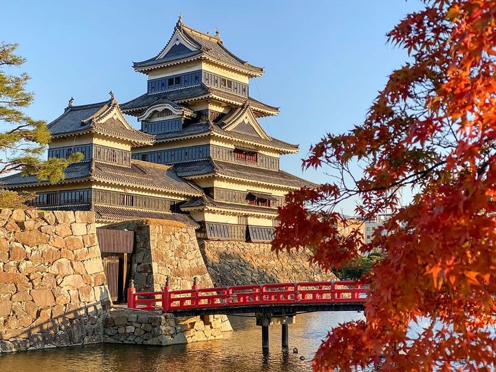 現在の松本城（長野県）