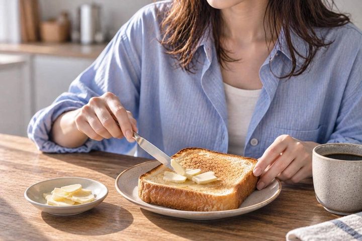 固いバター、どうすればパンに塗りやすくなる？意外と知らない簡単なコツ