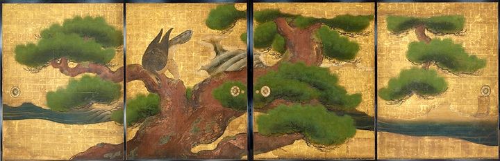 重要文化財 大広間四の間 《松鷹図》（部分） 狩野山楽 京都市（元離宮二条城事務所） （後期展示）