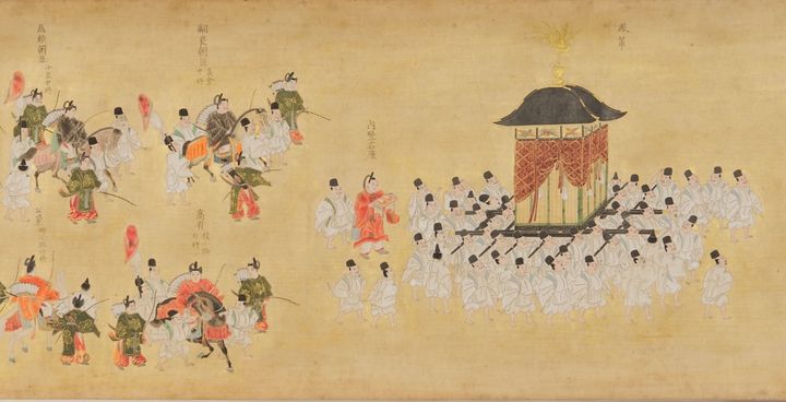 《寛永行幸絵巻》(部分) 個人 （通期展示）
