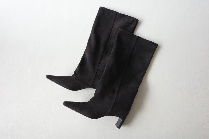 zara 購入品 秋冬 スエード ブーツ