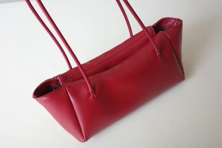 zara 購入品 秋冬 赤 バッグ
