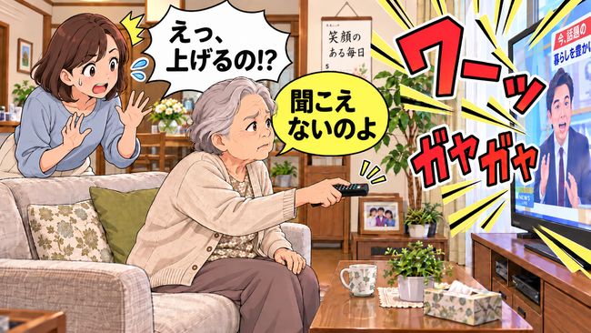 「聞こえないのよ」と音量アップ…高齢者のテレビ音が大きくなる理由と家族の対処法【医師解説】
