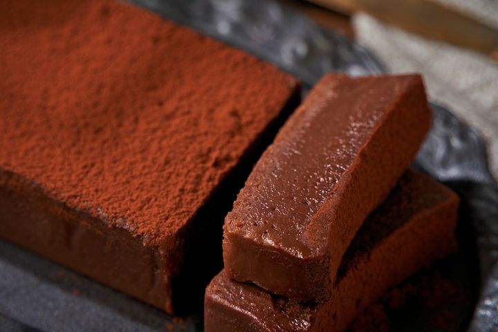 テリーヌショコラ カットした様子