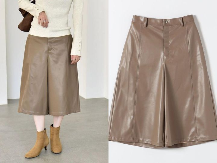 画像: 「ワイド ミドル ハーフ パンツ」￥15,400 出典：カランシエル