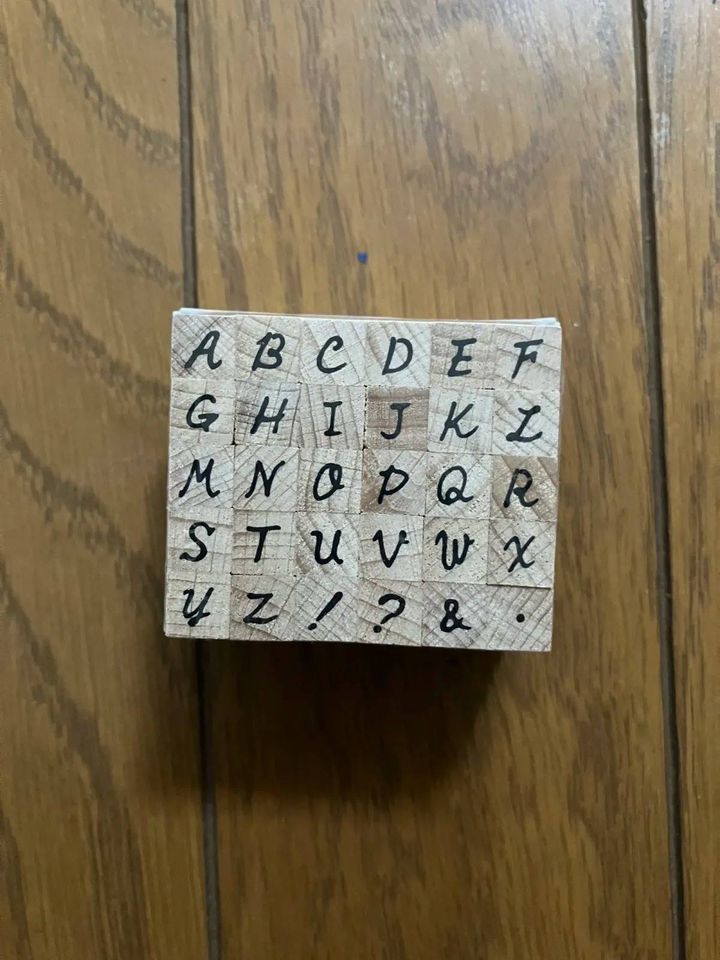 セリア：アルファベットスタンプ 大文字