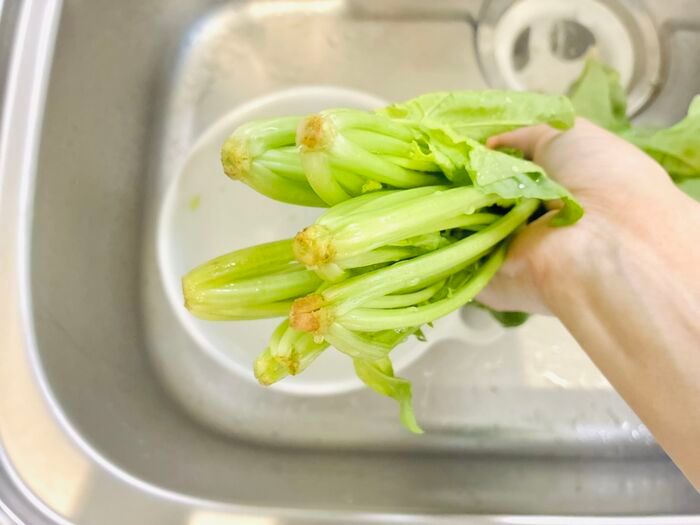 【ほうれん草】根元の砂までスッキリ落とす洗い方！洗ったつもりなのに「ジャリッ！」はもう卒業♪