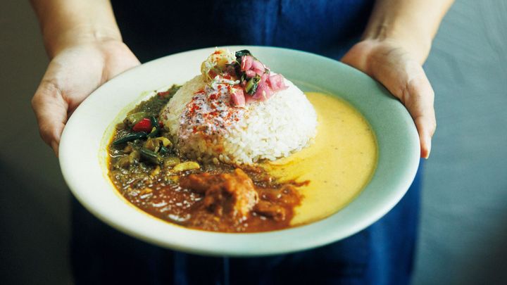 kitchen and CURRYの3種盛りカレー