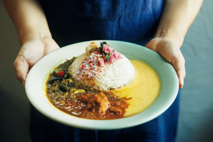 kitchen and CURRYの3種盛りカレー