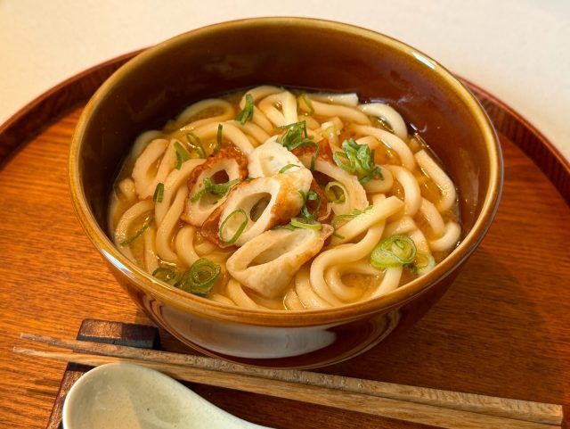 ちくわを使った味噌煮込みうどん風