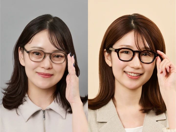 ブラン メガネ 華顔・涼顔 ベストな1本 着用画像