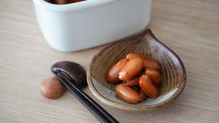 生落花生バター炒め