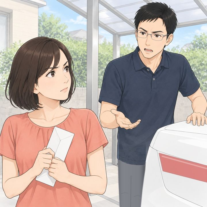 【漫画】「修理代は20万。今日中におろせ」電柱にこすったと言い、家の口座から私におろさせる夫。私の一言で硬直