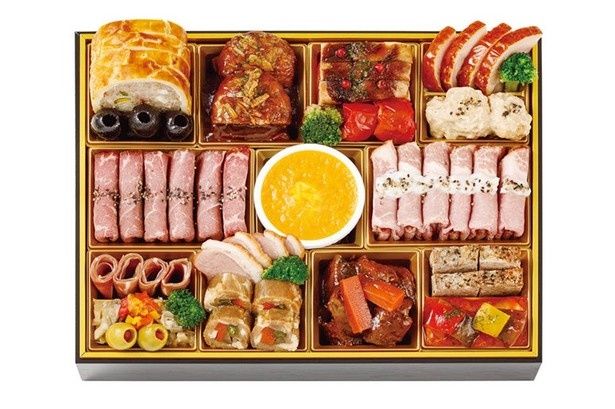 初登場の肉オードブル一段「すざく」(1万6200円)