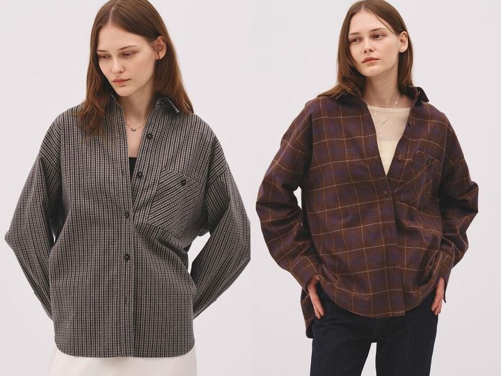 画像: 「コットンネルオーバーシャツ」各￥24,200 出典：パブリック トウキョウ