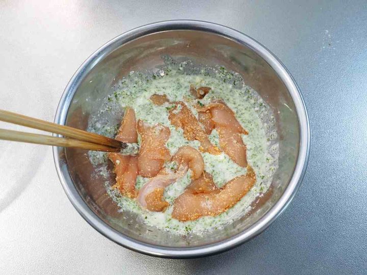 ささみのチーズ磯辺揚げ