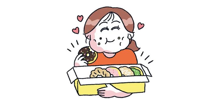甘いものをご褒美にする