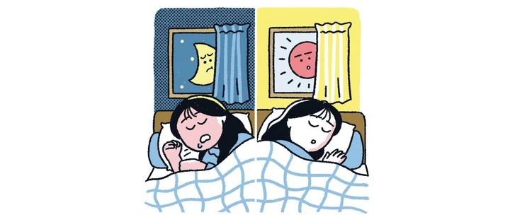 一日中ベッドで眠る