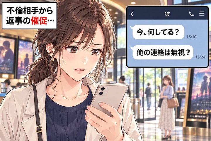 「休日は連絡しないで」と言ったくせに…映画中に返信しなかった私を責めた不倫相手の身勝手すぎる言い分