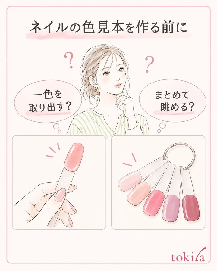 見返す目的から、まとめて見る形と一色を取り出す形を選びます。