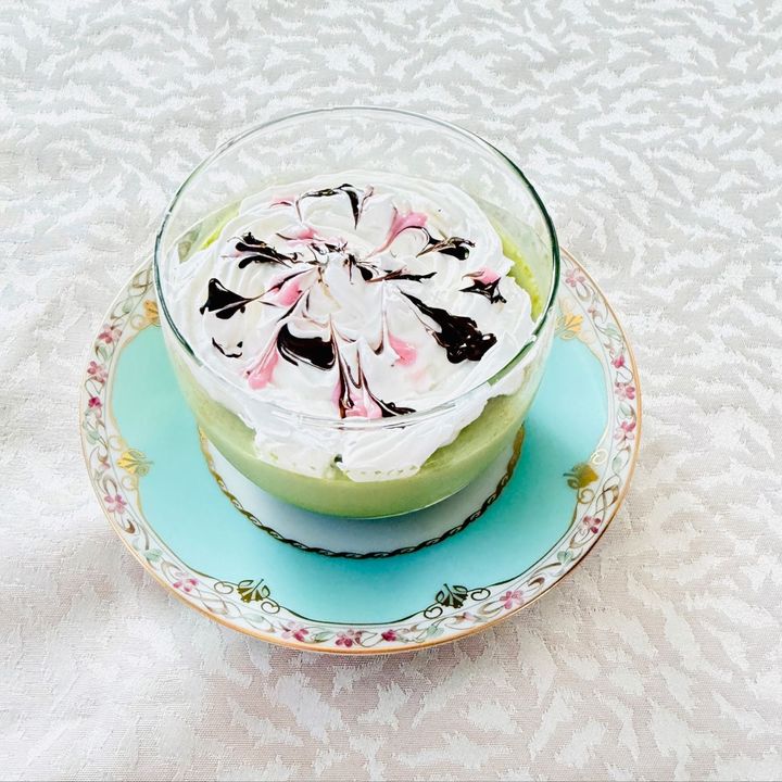 牛乳の大量消費に！抹茶のパンナコッタ