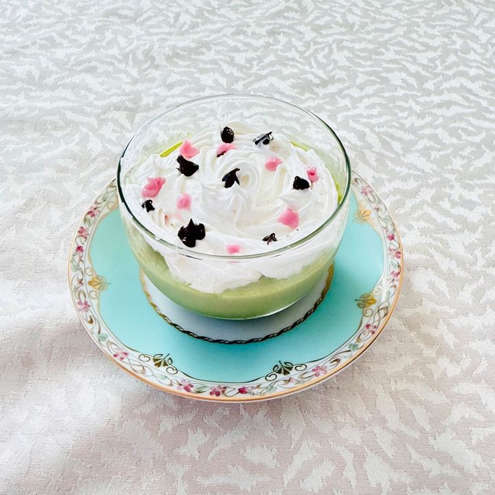 牛乳の大量消費に！抹茶のパンナコッタ