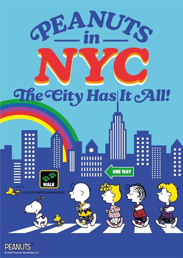 PLAZAのPEANUTSプロモーション「PEANUTS in NYC -The City Has It All!-」キービジュアル