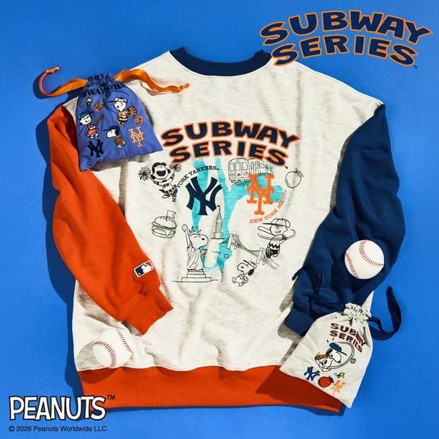 「スヌーピー PEANUTS MLB スウェット」(7260円)