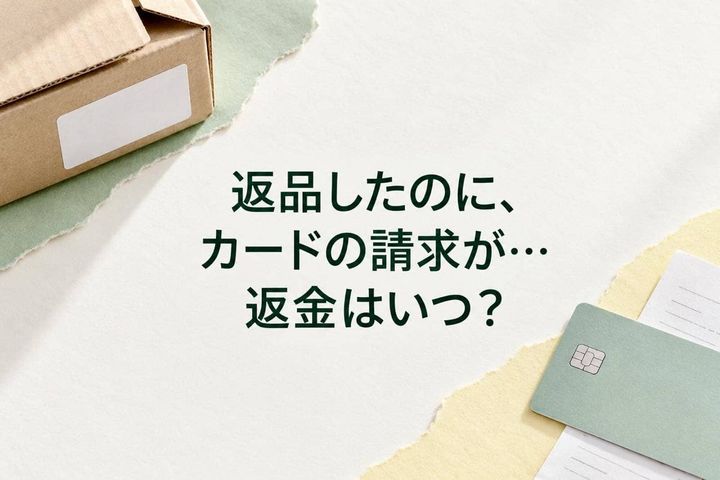 返品したのにカードの請求が来た…返金はいつ？明細に残る理由と確認したいこと