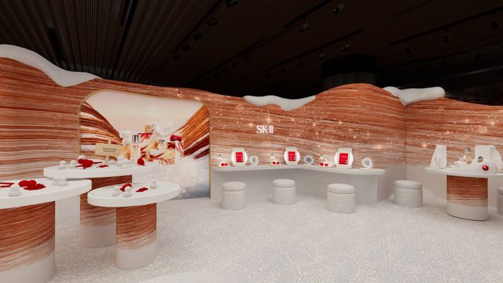 SK-II ホリデー ポップアップ会場内のイメージ