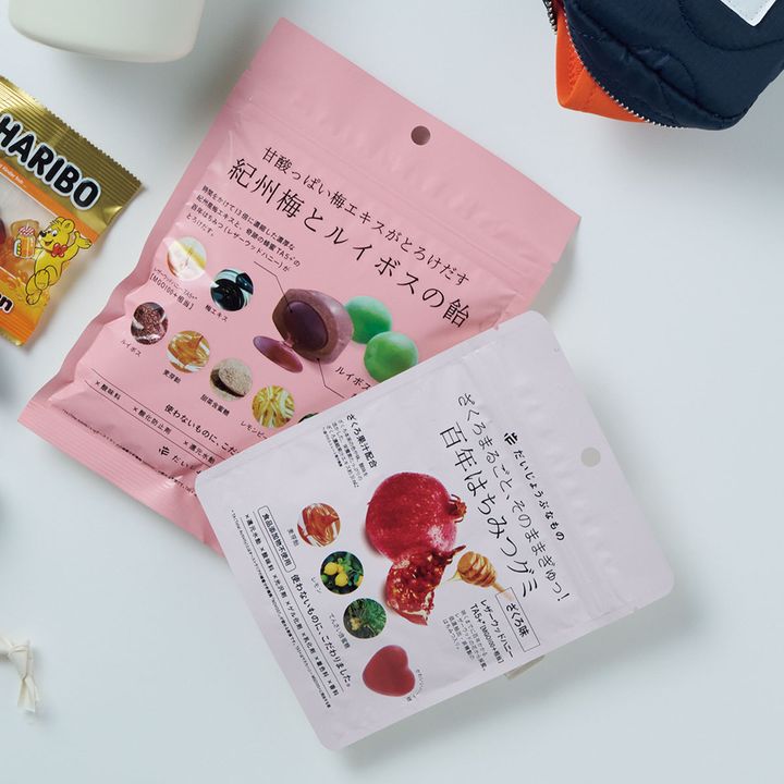 自分用に常備しているのど飴やグミ