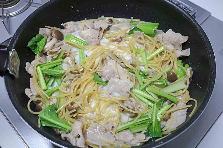 豚きのこパスタ１１