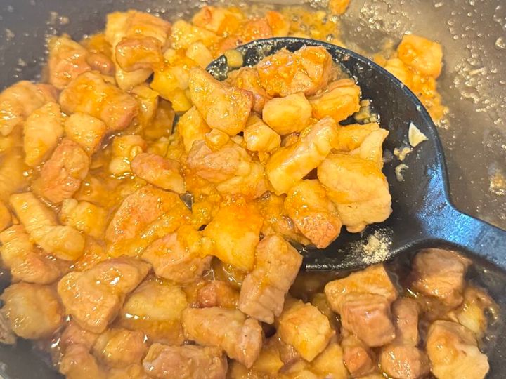 オレンジページのレシピを見て作ったゴロゴロニンニク油みそてりてりで美味しい