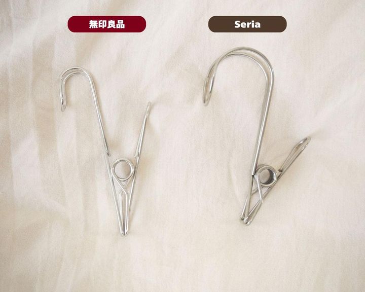画像: 【画像①】無印良品とセリアの「ワイヤークリップ」どう違う？